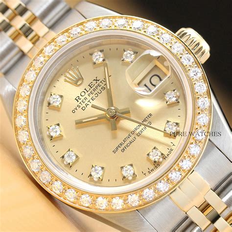 rolex gold crystal